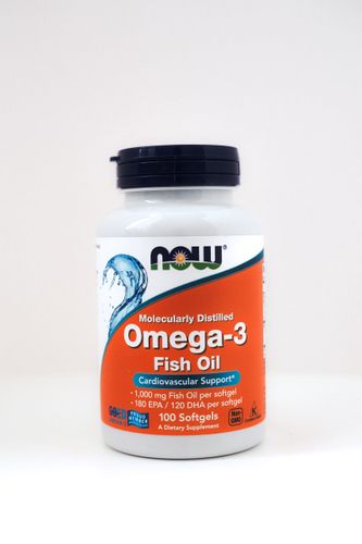 NOW Foods, жирные кислоты омега-3, 180 ЭПК / 120 ДГК, 100 капсул